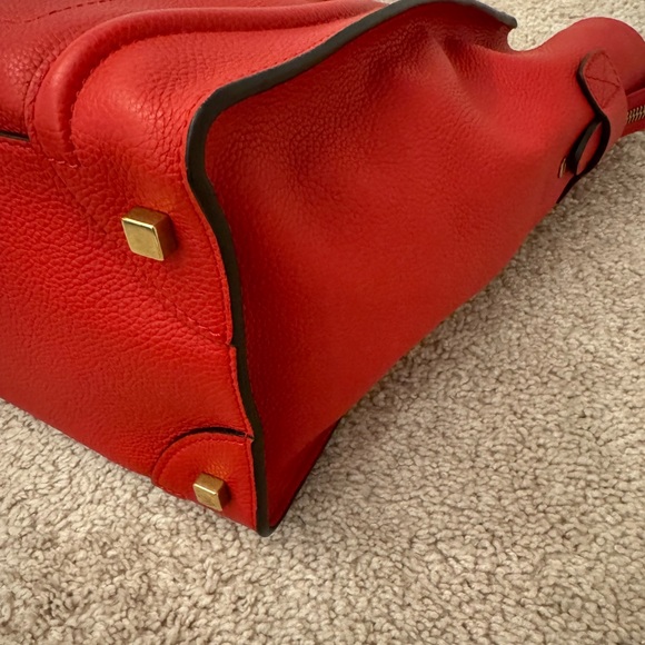 Celine Mini Luggage Tote Red - Picture 7 of 13